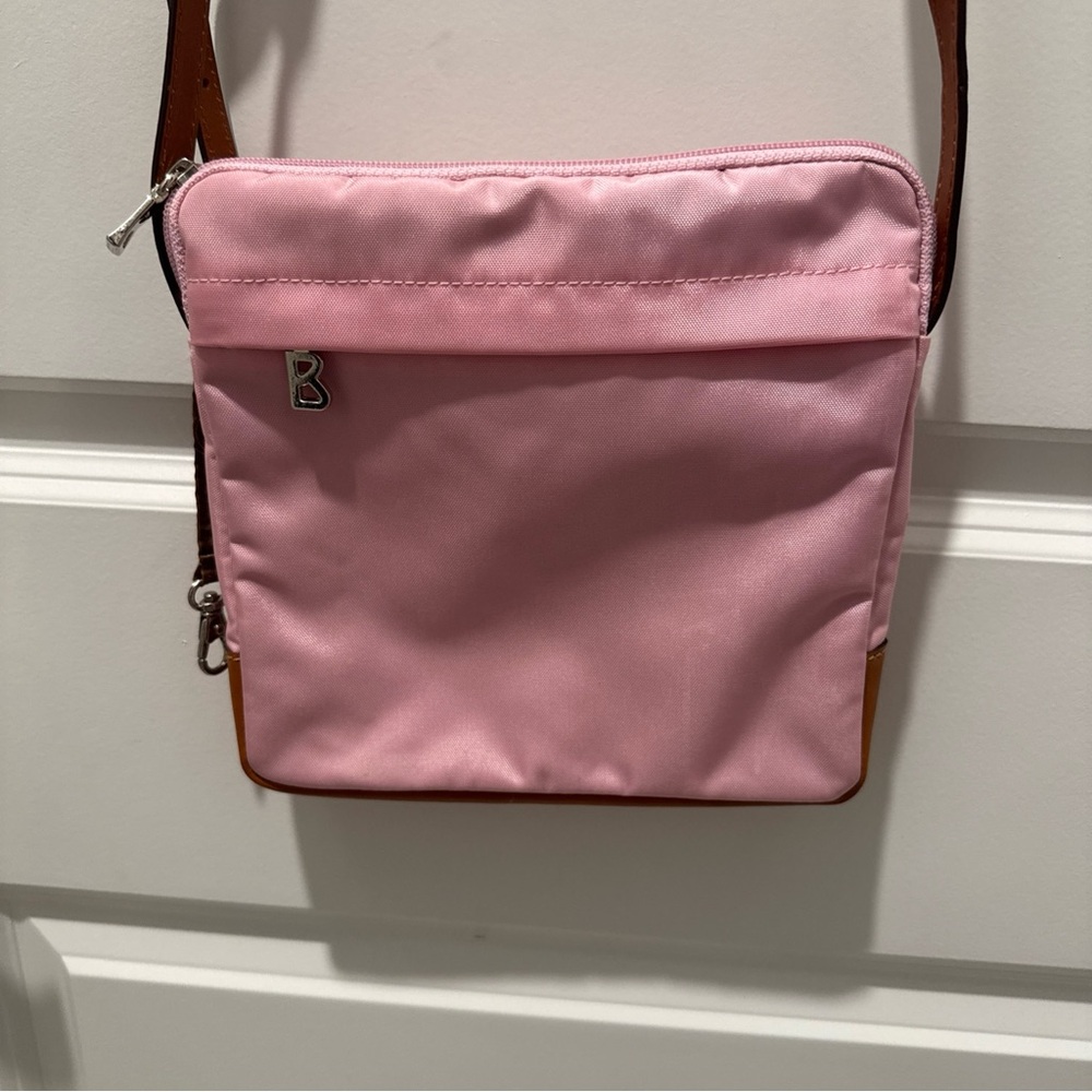 Bogner Pink Nylon Cross Body Bag EUC